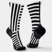 Chaussette Bandes Verticales Et Horizontales (Angulaire)