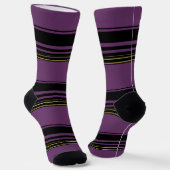 Chaussette Bandes violettes mignonnes (Angulaire)