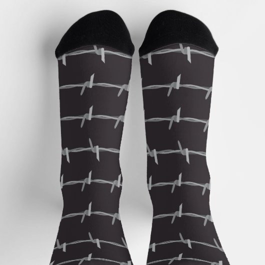 Chaussette Barb Wire Novelty Punk (Haut)