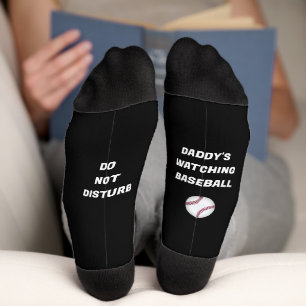 Chaussette Baseball et texte amusant