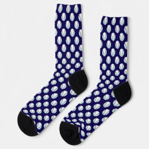 Chaussette Baseballs sur la couleur de l'équipe bleu marine