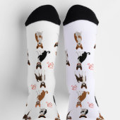 Chaussette Basenji Love Hound race Motif amusant (Haut)