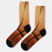 Chaussette Basket-ball Pimply Orange, Chaussettes Full Print (Gauche)