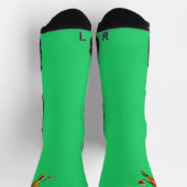 Chaussette Basketball Frog chaussettes vert haute performance (Haut)