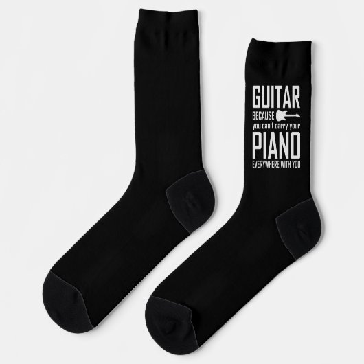 Chaussette Basse Guitare Lecteur Musique Musicien Bhelp Funny (Gauche)