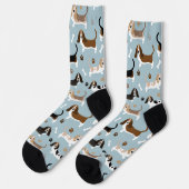 Chaussette Basset Hound Chig Bones and Paws Chaussettes (Gauche)