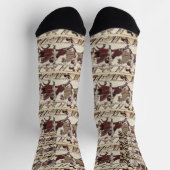 Chaussette Bataille de Hastings - chevaliers normands (Haut)