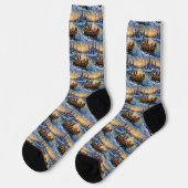 Chaussette Bateau de Noël de Boxer pour les Fêtes (Gauche)