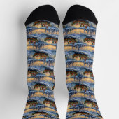 Chaussette Bateau de Noël de Boxer pour les Fêtes (Haut)