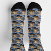 Chaussette Bateau de Noël de Caniche Fêtes (Haut)