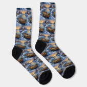 Chaussette Bateau de Noël Pug Fêtes (Droite)