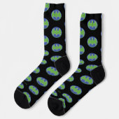 Chaussette Batman | Symbole pourpre et vert (Gauche)