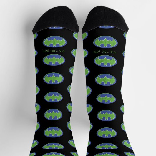 Chaussette Batman | Symbole pourpre et vert (Haut)