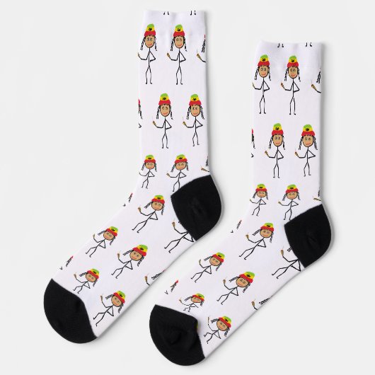 Chaussette Bâtonniste Rasta (Gauche)