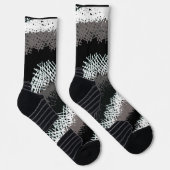 Chaussette Bâtons écartés - Noir et blanc (Droite)