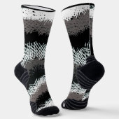 Chaussette Bâtons écartés - Noir et blanc (Angulaire)