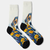 Chaussette Beagle dans les fleurs (Droite)