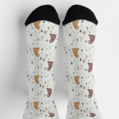 Chaussette Bears mignonne dans le Motif Woods (Haut)