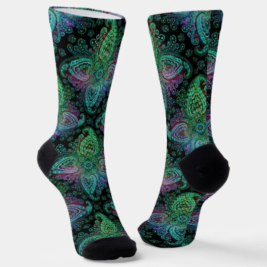 Chaussette Beau design Paisley (Angulaire)