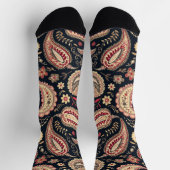 Chaussette Beau Motif Paisley Dark N Red Mix (Haut)