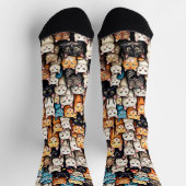 Chaussette Beaucoup de chats (Haut)