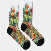 Chaussette Beaux Cactus Fleuris  (Droite)