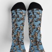 Chaussette Beaux canards d'hiver en vol (Haut)