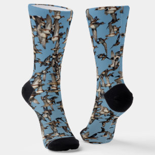 Chaussette Beaux canards d'hiver en vol