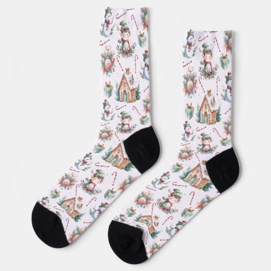 Chaussette Beaux éléments de Noël (Gauche)