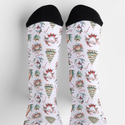Chaussette Beaux éléments de Noël (Haut)