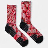 Chaussette Beaux roses en bouquet rose et rouge (Droite)