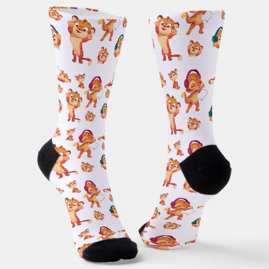 Chaussette Bébé Lion Mignon Splash (Angulaire)