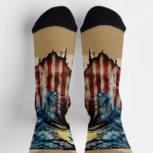 Chaussette Bel Aigle Américain Drapeau USA (Haut)