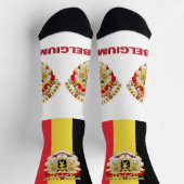 Chaussette Belgique Patriotique, Durable Chaussettes Drapeau  (Haut)