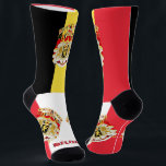 Chaussette Belgique Patriotique, Durable Chaussettes Drapeau<br><div class="desc">Chaussettes durables / sportives avec design de mode belge patriotique avec Armoiries,  drapeau de Belgique - amour mon pays,  jour des mères,  cascadeur de fête,  patriotes / fans de sport</div>