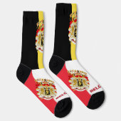 Chaussette Belgique Patriotique, Durable Chaussettes Drapeau  (Droite)