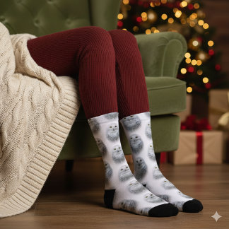 Chaussette Belle, Dreamy et Serene Snowy Owl
