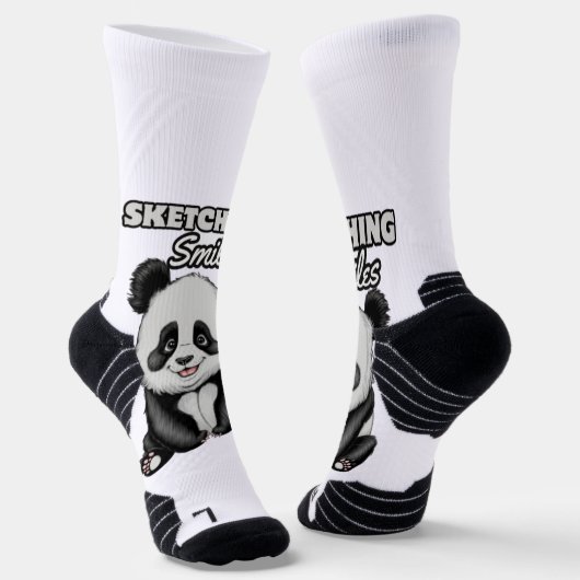 Chaussette Belle Noire & Blanc Panda Doux (Angulaire)