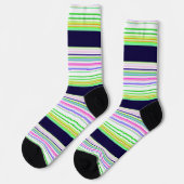 Chaussette Belles rayures bleues (Gauche)