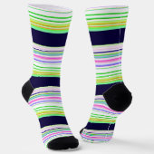 Chaussette Belles rayures bleues (Angulaire)