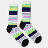 Chaussette Belles rayures bleues (Droite)