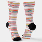 Chaussette Belles rayures colorées modernes (Angulaire)