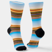 Chaussette Belles rayures colorées modernes (Angulaire)