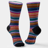Chaussette Belles rayures colorées rétro (Angulaire)