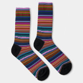 Chaussette Belles rayures colorées rétro (Droite)