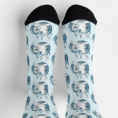 Chaussette Beluga Whale Blue (Haut)