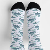 Chaussette Beluga Whale Socks  Whale Art Socks Customize (Haut)