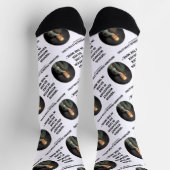 Chaussette Benjamin Franklin Genius Sans Citation D'Éducation (Haut)