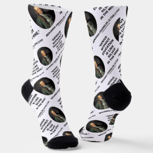 Chaussette Benjamin Franklin Genius Sans Citation D'Éducation