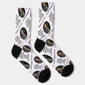 Chaussette Benjamin Franklin Genius Sans Citation D'Éducation (Droite)